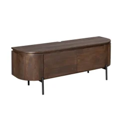 Furndea Industriele Kasten|Tv Meubels|Evi Zwevend Tv meubel Walnoot Mangohout 120cm