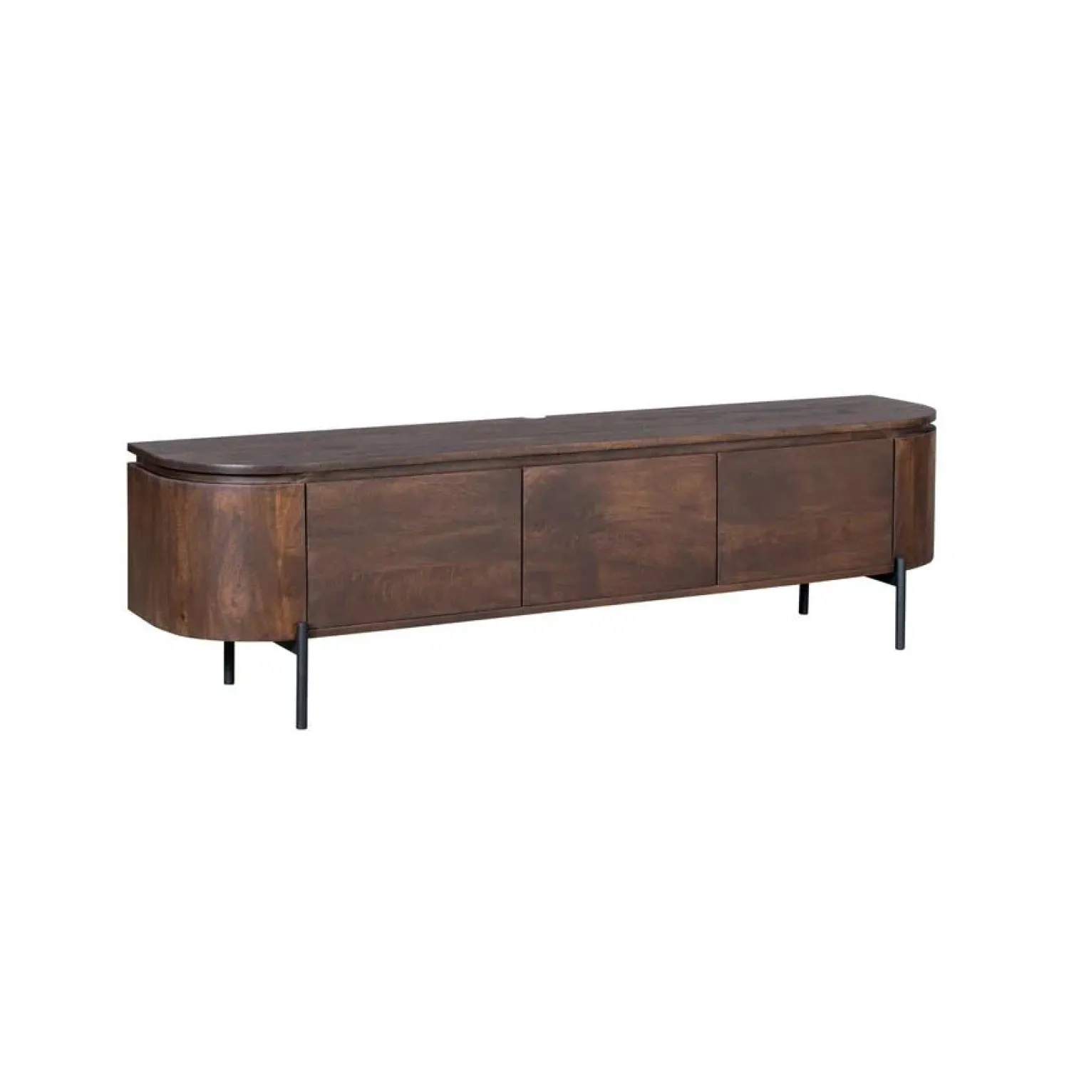 Furndea Industriele Kasten|Tv Meubels|Evi Zwevend Tv meubel Walnoot Mangohout 160cm