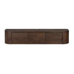 Furndea Industriele Kasten|Tv Meubels|Evi Zwevend Tv meubel Walnoot Mangohout 160cm
