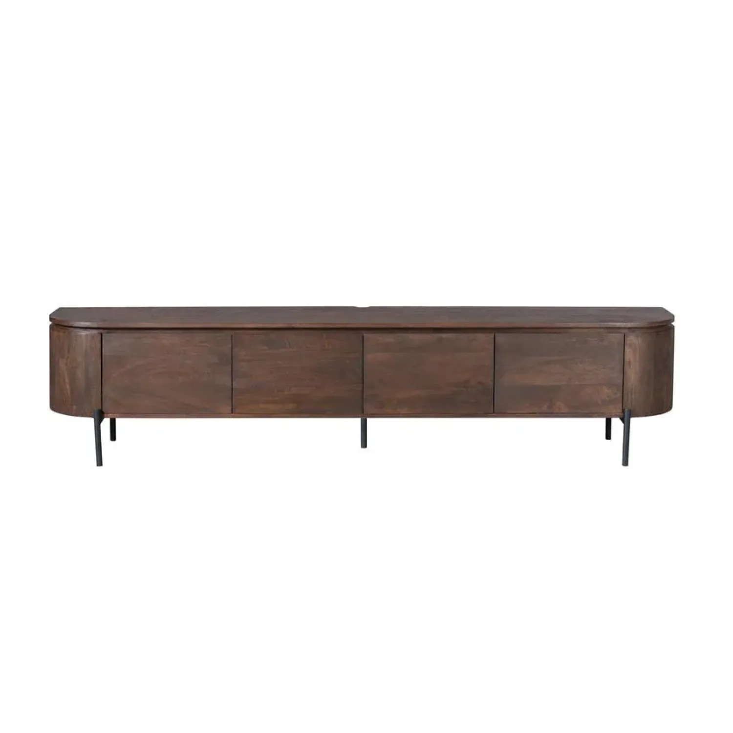 Furndea Industriele Kasten|Tv Meubels|Evi Zwevend Tv meubel Walnoot Mangohout 240cm