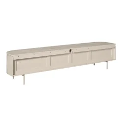 Furndea Industriele Kasten|Tv Meubels|Evi Zwevend Tv meubel Zand Mangohout 200cm