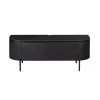 Furndea Industriele Kasten|Tv Meubels|Evi Zwevend Tv meubel Zwart Mangohout 120cm