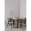 Nordhavn Eetkamerstoelen|Evron Eetkamerstoel Beige met bruine poten