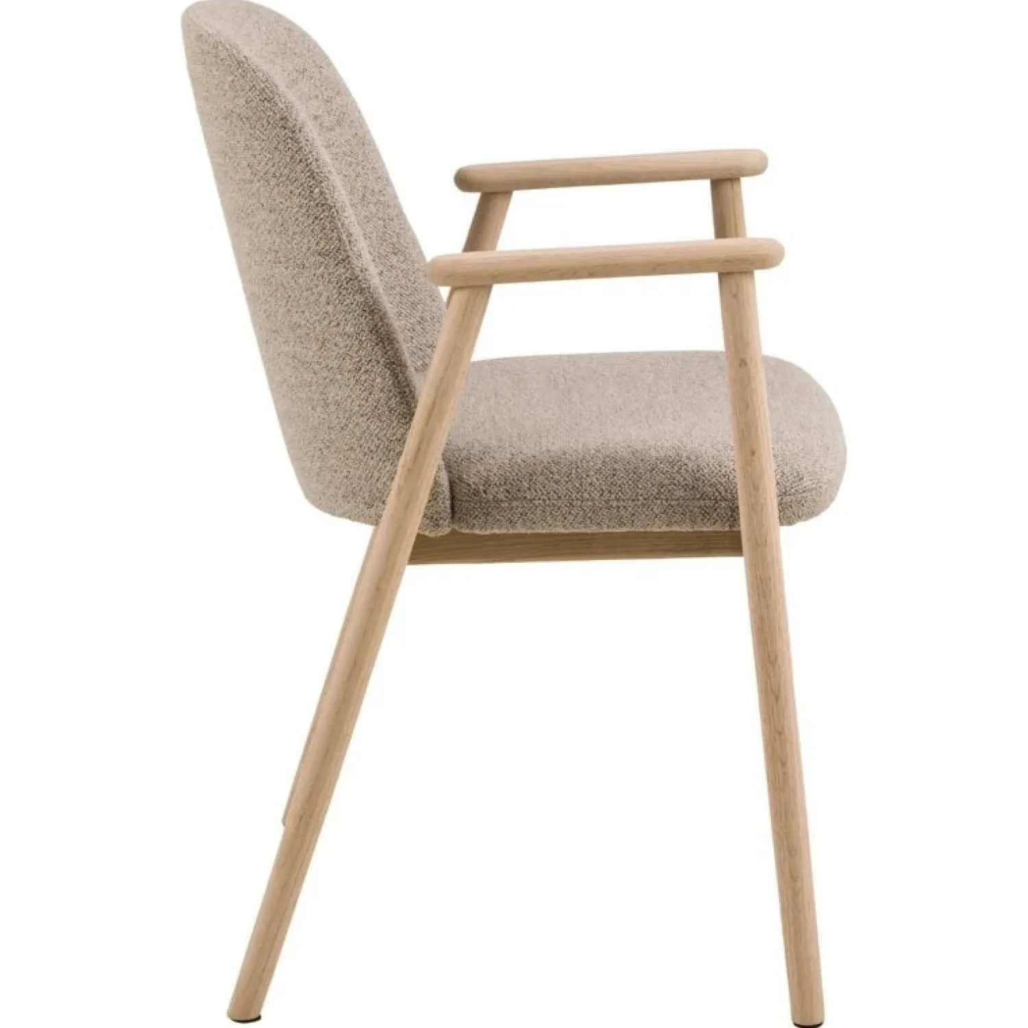 Nordhavn Eetkamerstoelen|Evron Eetkamerstoel Beige met naturel poten