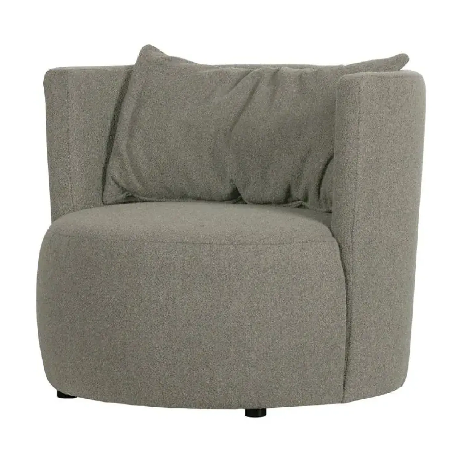 vtwonen Fauteuils|Explore Fauteuil bouclé grijs