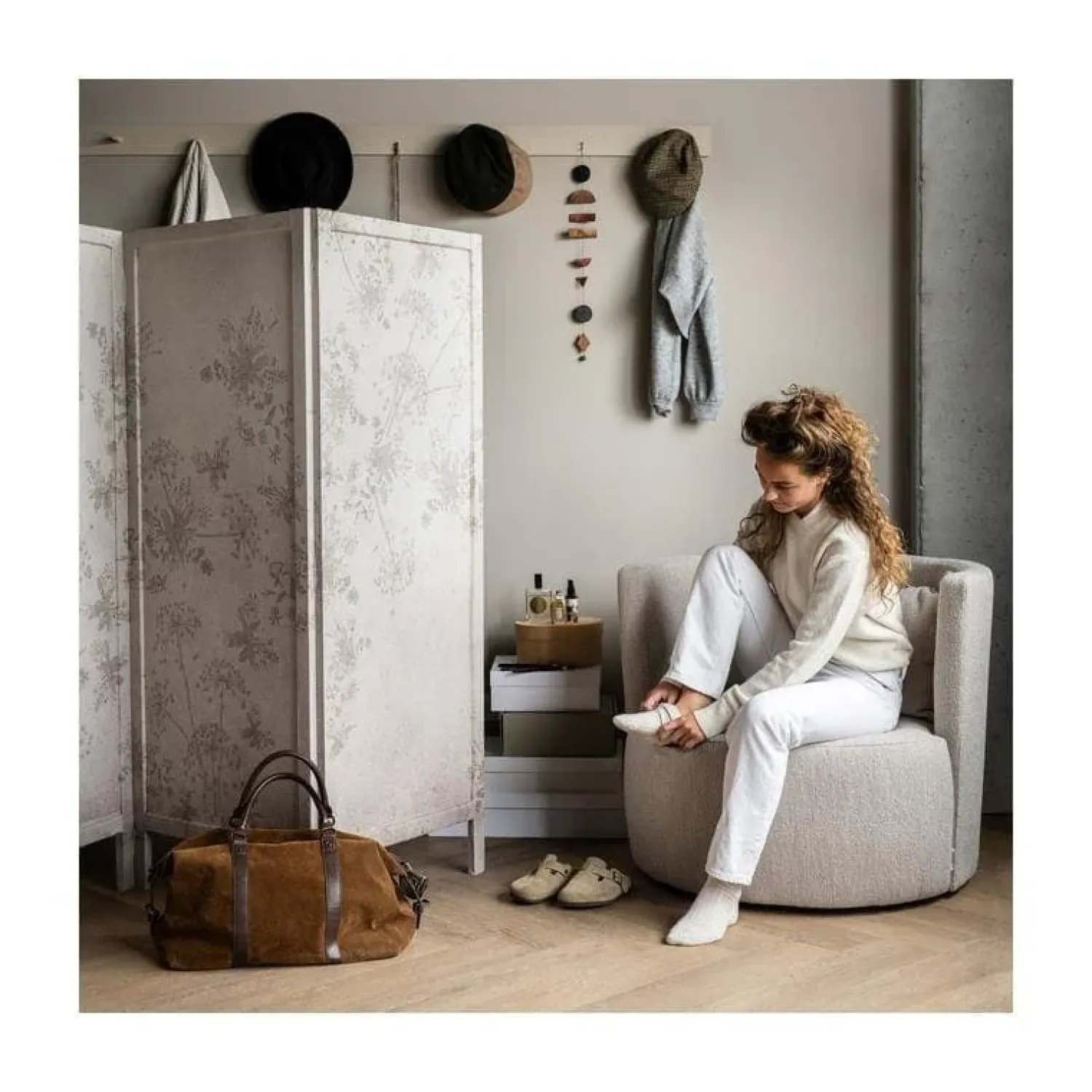 vtwonen Fauteuils|Explore Fauteuil bouclé naturel