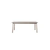 LykkeHome Eettafels|Fabien uitschuifbare eettafel gebroken wit 190-290cm