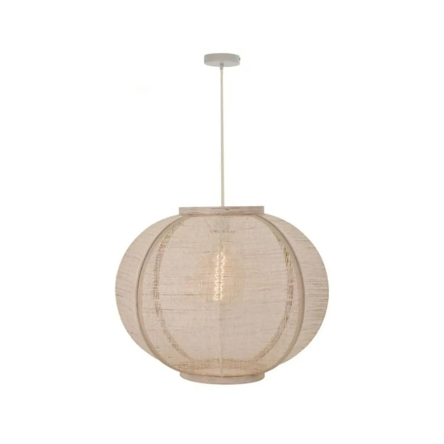 Kalfort Hanglampen|Fabric 1-lichts Hanglamp Zand 58cm