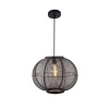 Trading Lighting Hanglampen|Fabric 1-lichts Hanglamp Zwart 48cm