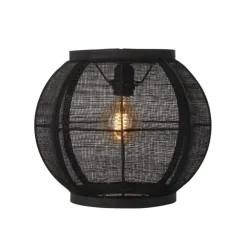 Trading Lighting Plafondlampen|Plafonnieres|Fabric 1-lichts Plafondlamp Zwart 33cm