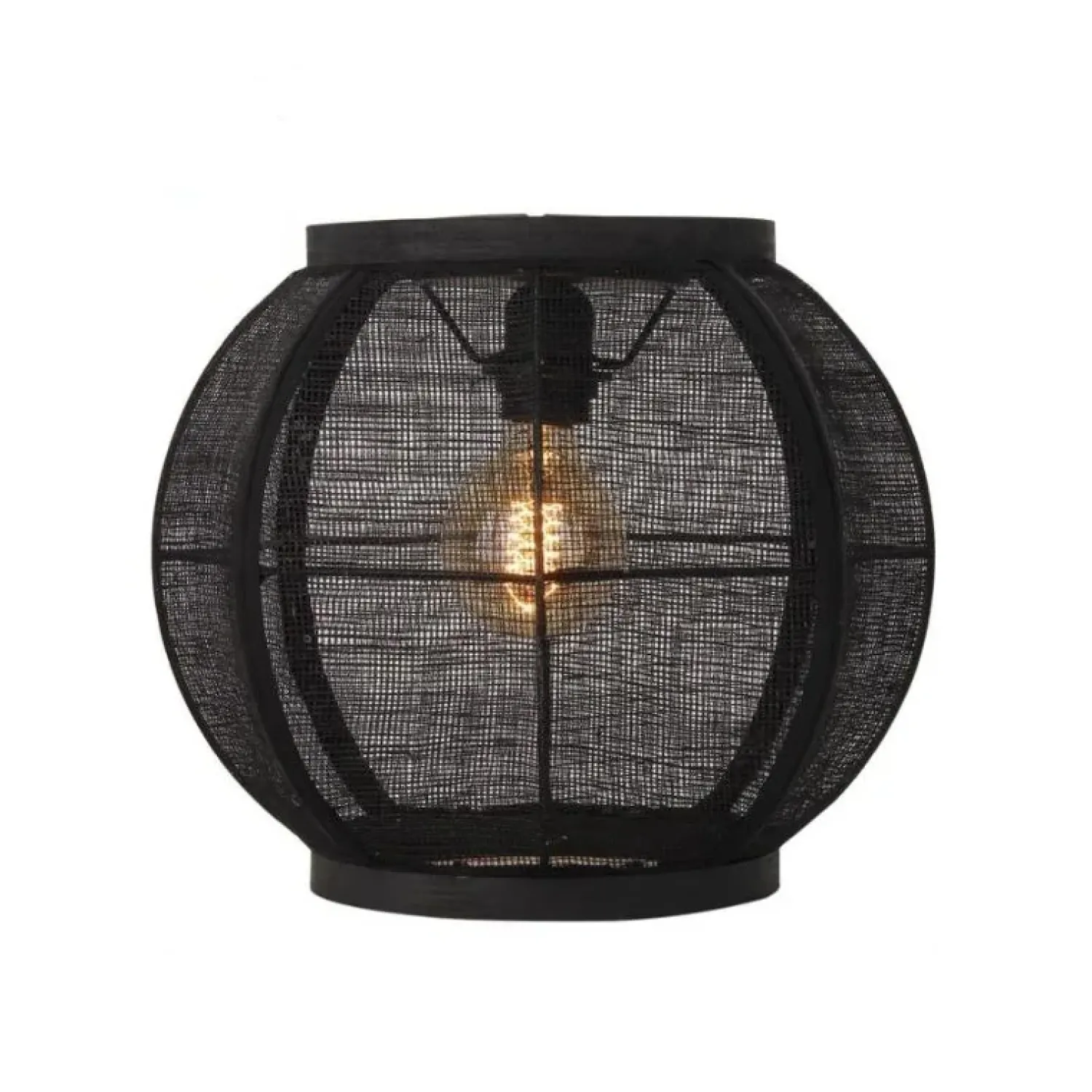 Trading Lighting Plafondlampen|Plafonnieres|Fabric 1-lichts Plafondlamp Zwart 33cm