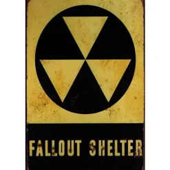 Cavetown Metalen Borden|Fallout Shelter - metalen bord