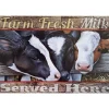 Cavetown Metalen Borden|Farm Fresh Milk - metalen bord