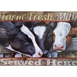 Cavetown Metalen Borden|Farm Fresh Milk - metalen bord
