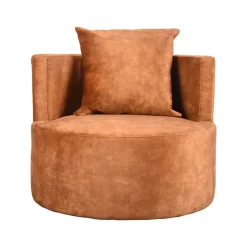 Label51 Fauteuils|Fauteuil Evy Oker Velours 90cm