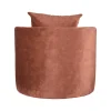 Label51 Fauteuils|Fauteuil Evy Rust Velours 90cm
