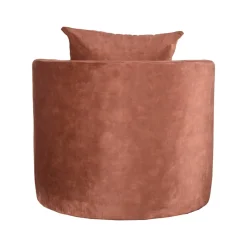 Label51 Fauteuils|Fauteuil Evy Rust Velours 90cm