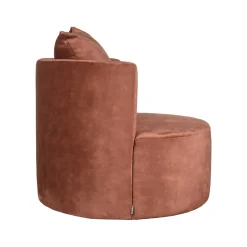 Label51 Fauteuils|Fauteuil Evy Rust Velours 90cm