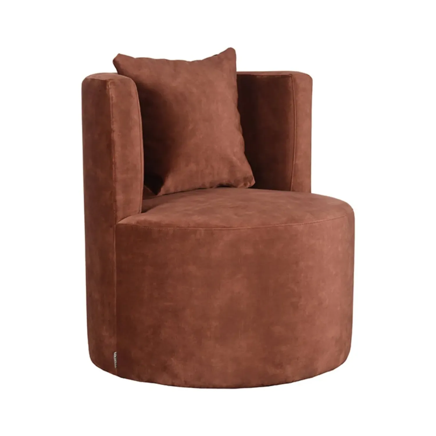Label51 Fauteuils|Fauteuil Evy Rust Velours 65cm