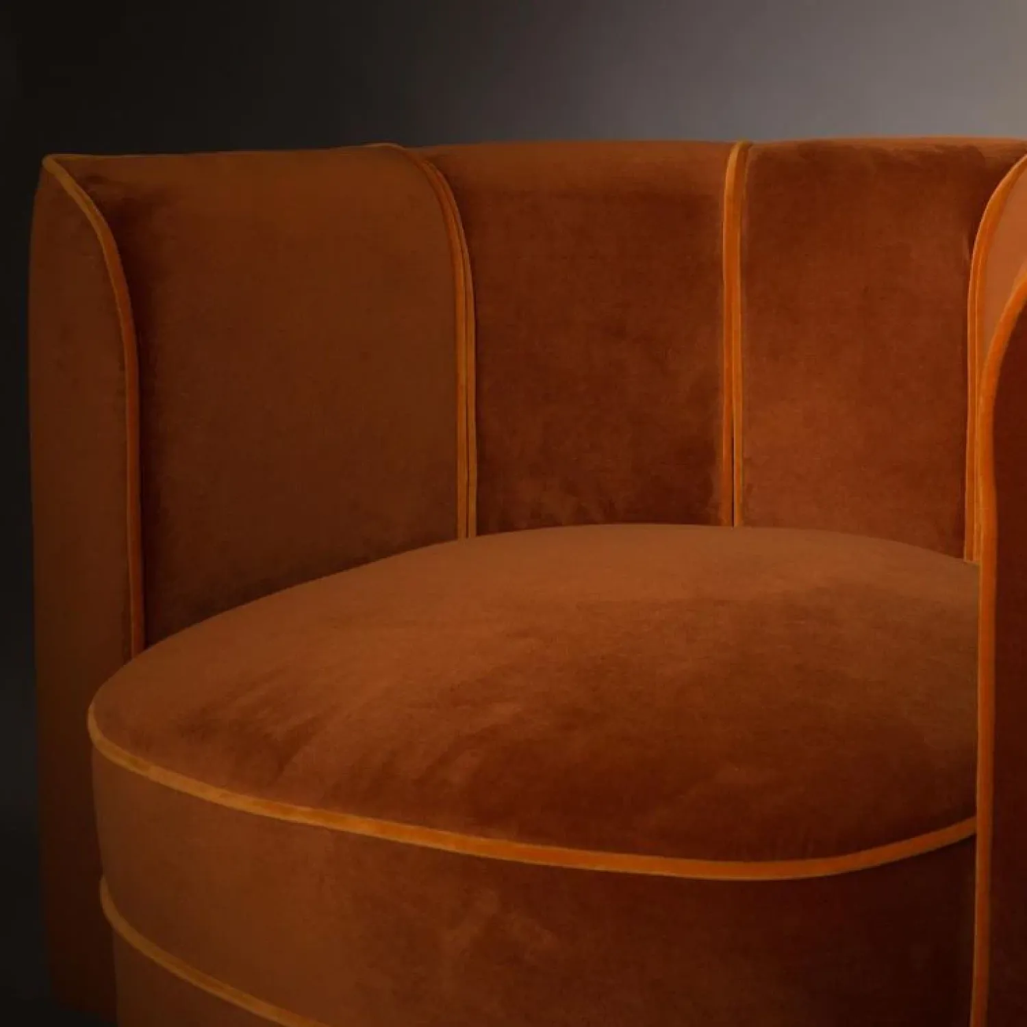 Dutchbone Fauteuils|Fauteuil Flower Oranje