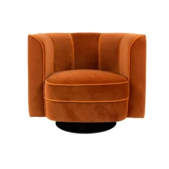Dutchbone Fauteuils|Fauteuil Flower Oranje