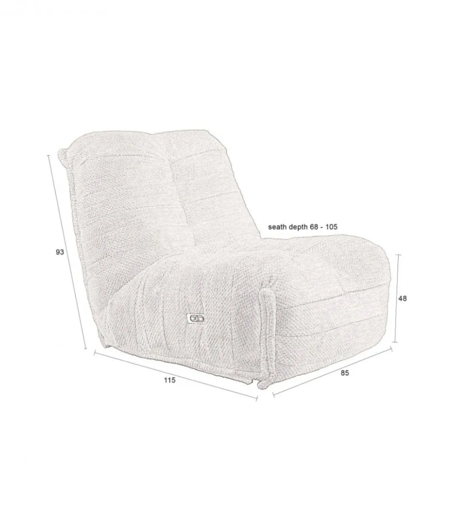 Dutchbone Fauteuils|Fauteuil Hamilton Bruin 85cm