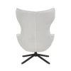 Furndea Fauteuils|Fauteuil Hannah met voetenbank Gebroken wit