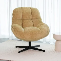 Label51 Fauteuils|Fauteuil Huxley Geel Stof
