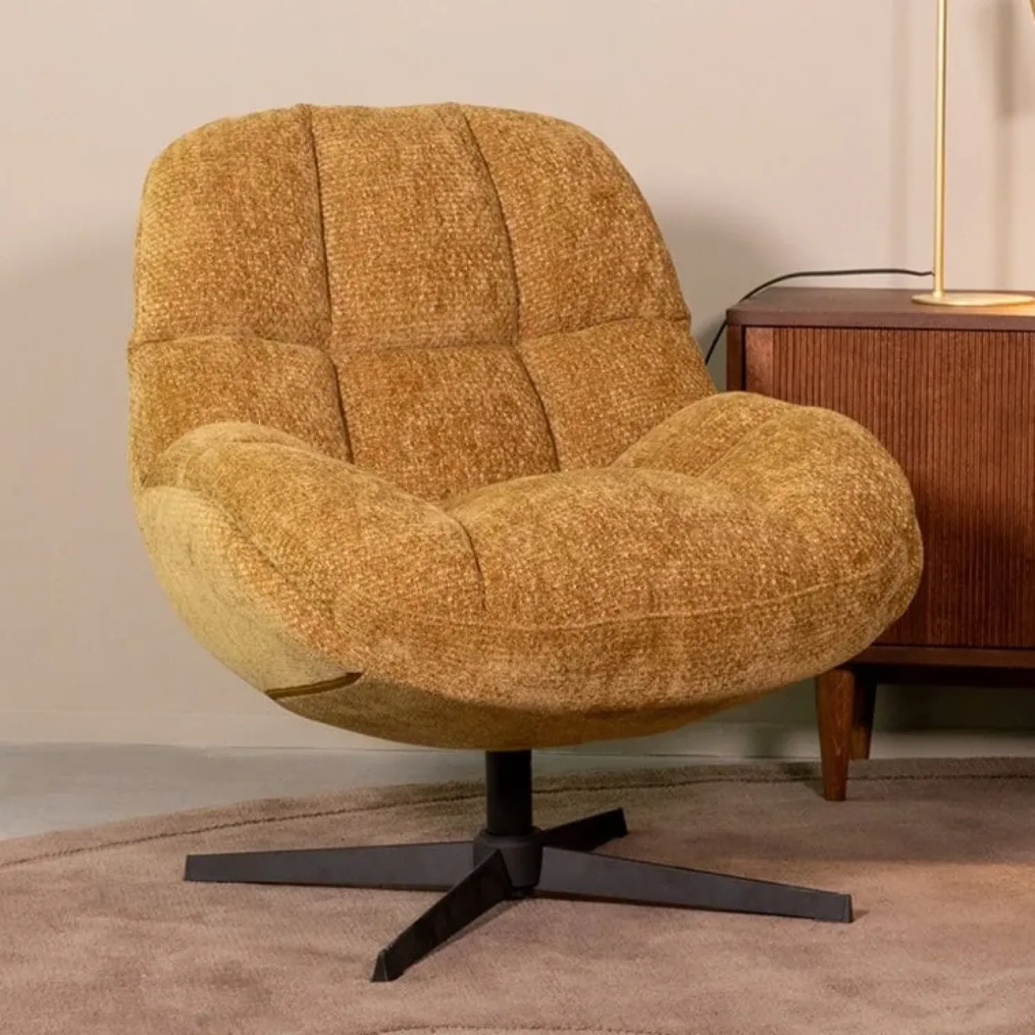 Label51 Fauteuils|Fauteuil Huxley Mosterd Stof