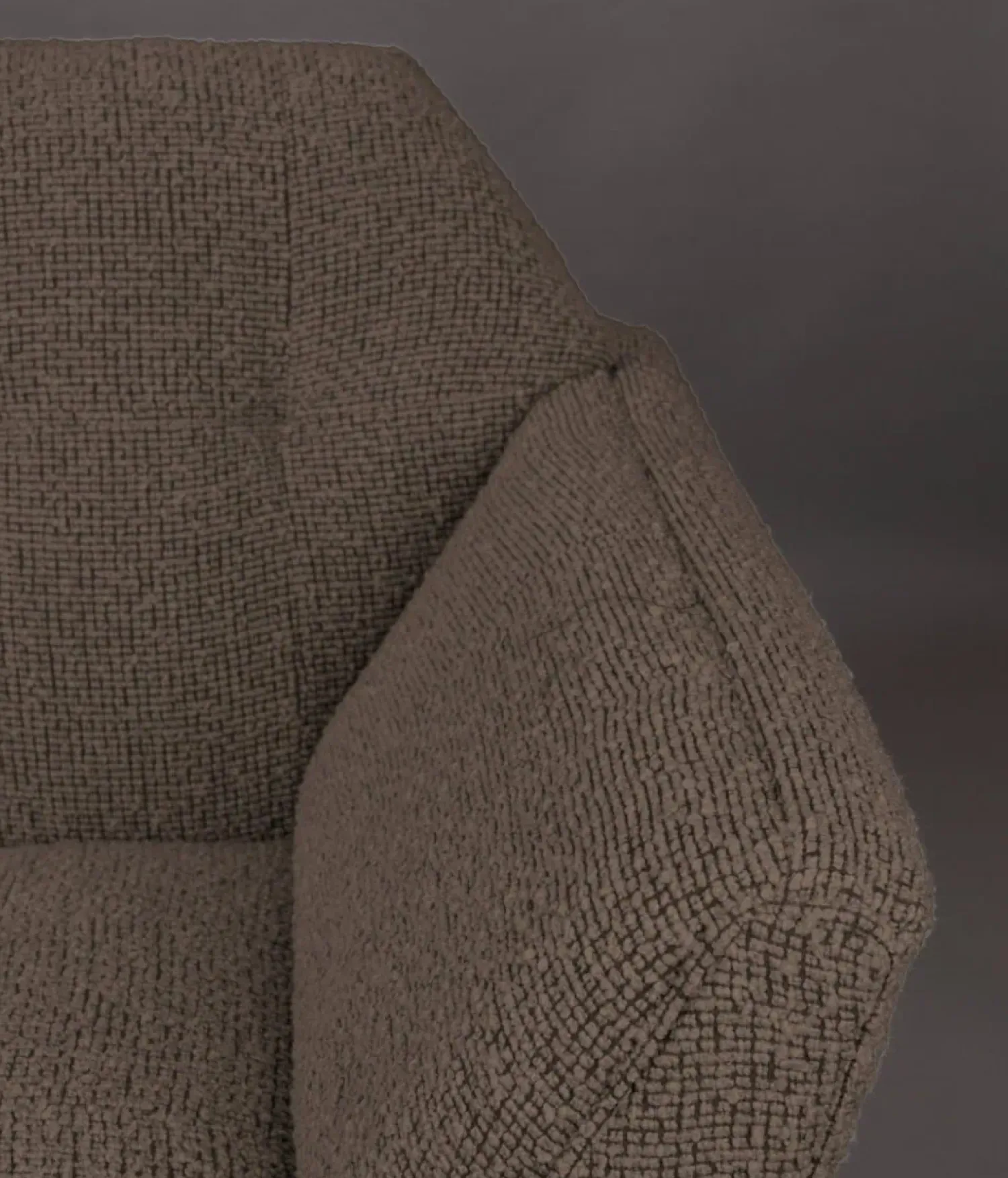 Dutchbone Fauteuils|Fauteuil Kate Bouclé Camel 94cm
