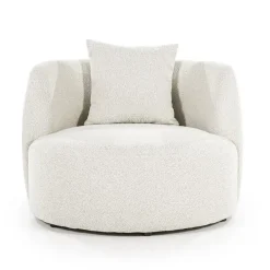 Eleonora Fauteuils|Fauteuil Louis met kussen beige spark
