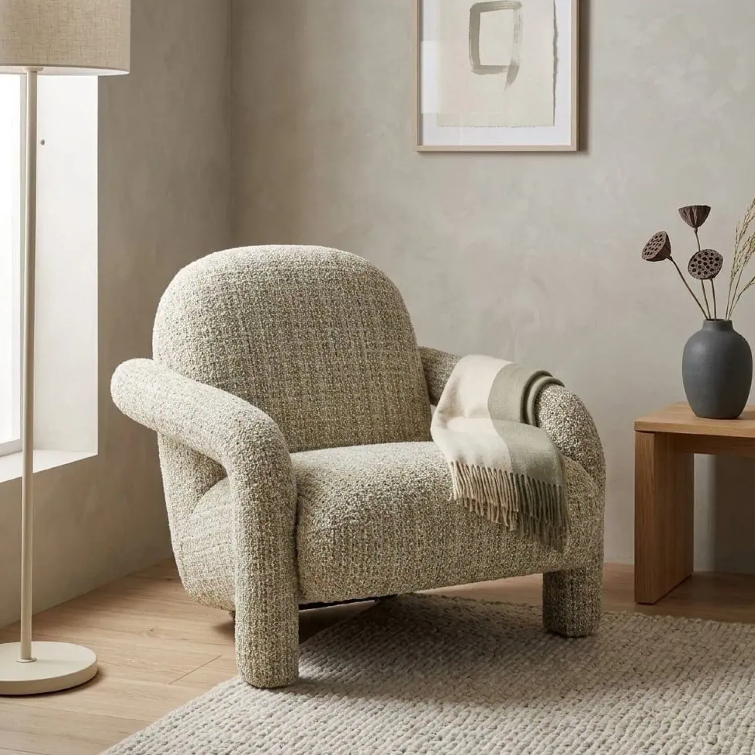 Eleonora Fauteuils|Fauteuil Monica taupe