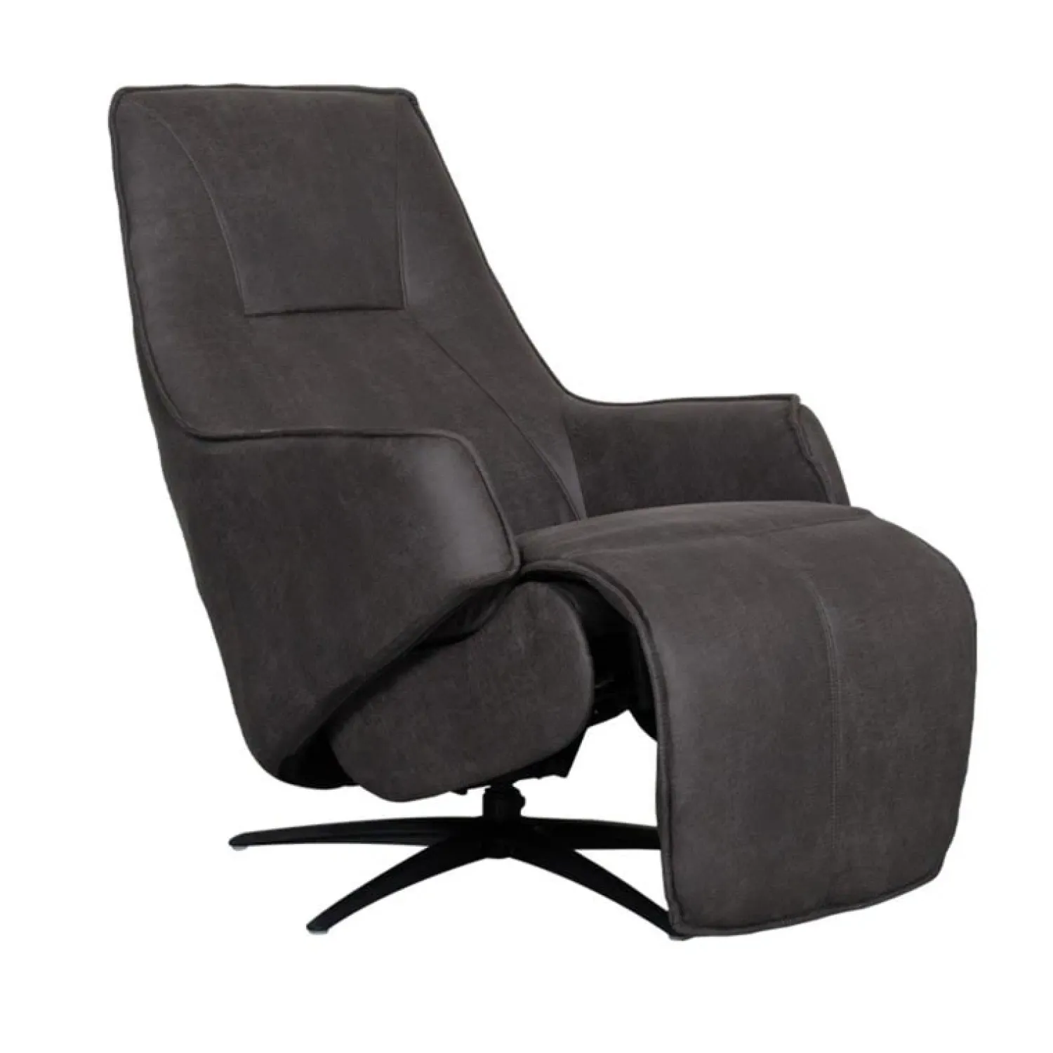 Label51 Fauteuils|Fauteuil Odense Antraciet Microleder