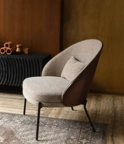 Dutchbone Fauteuils|Fauteuil Rodin Grijs 78cm
