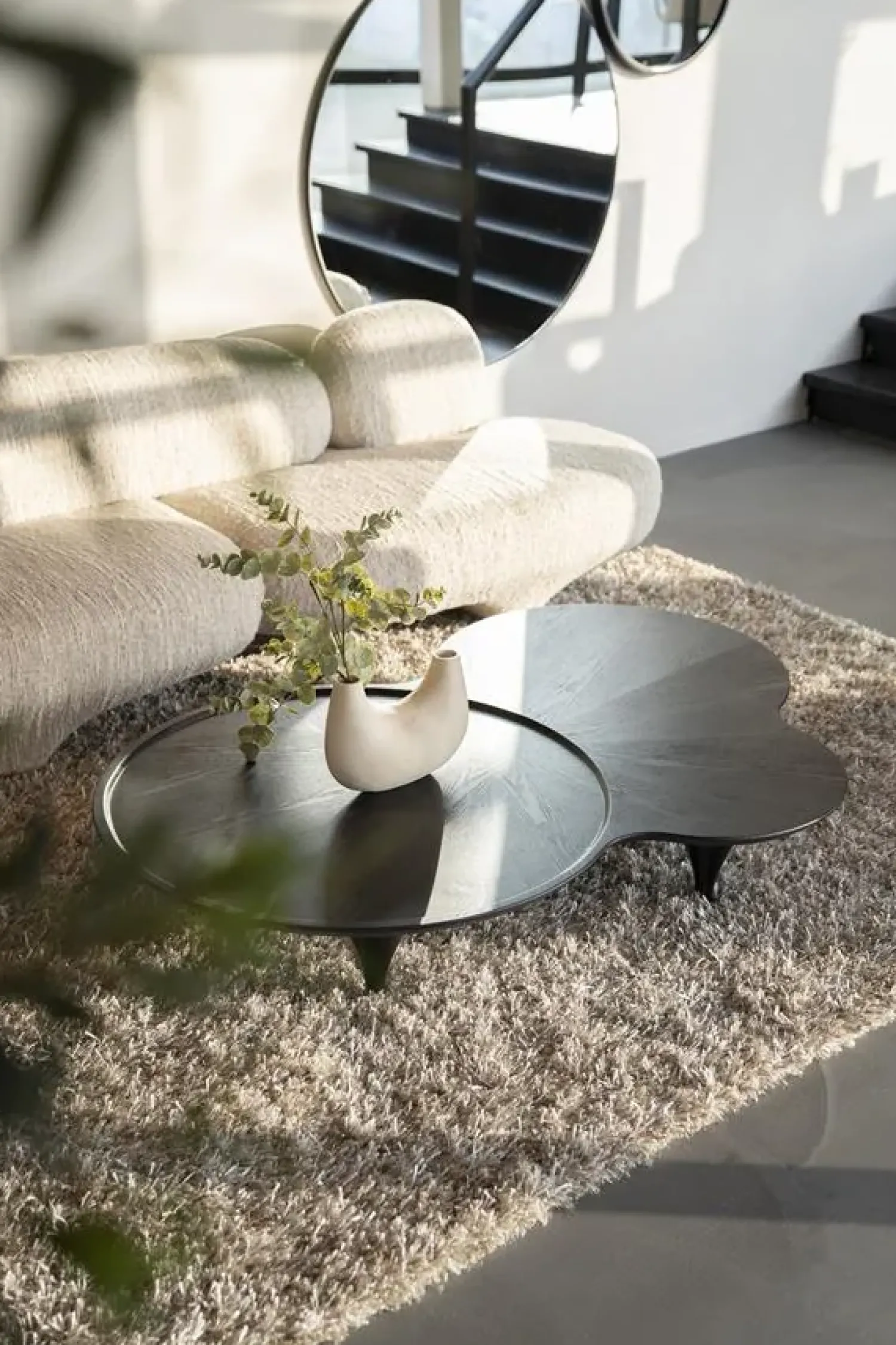 Eleonora Salontafels|Fay Salontafel Zwart 162 cm