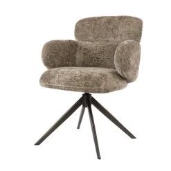 Kalfort Eetkamerstoelen|Federico Eetkamerstoel Hoven Champagne-bruin