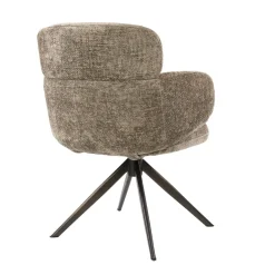 Kalfort Eetkamerstoelen|Federico Eetkamerstoel Hoven Champagne-bruin