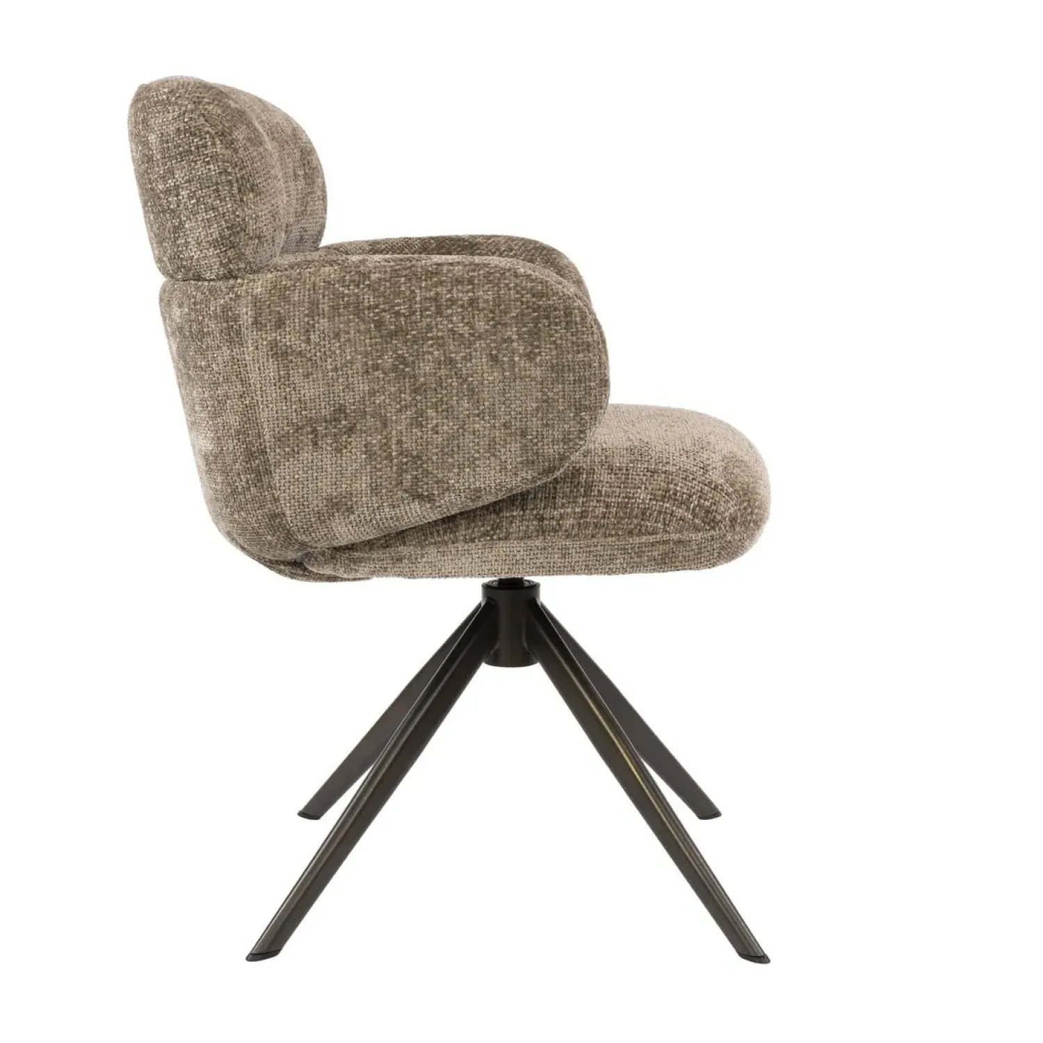 Kalfort Eetkamerstoelen|Federico Eetkamerstoel Hoven Champagne-bruin