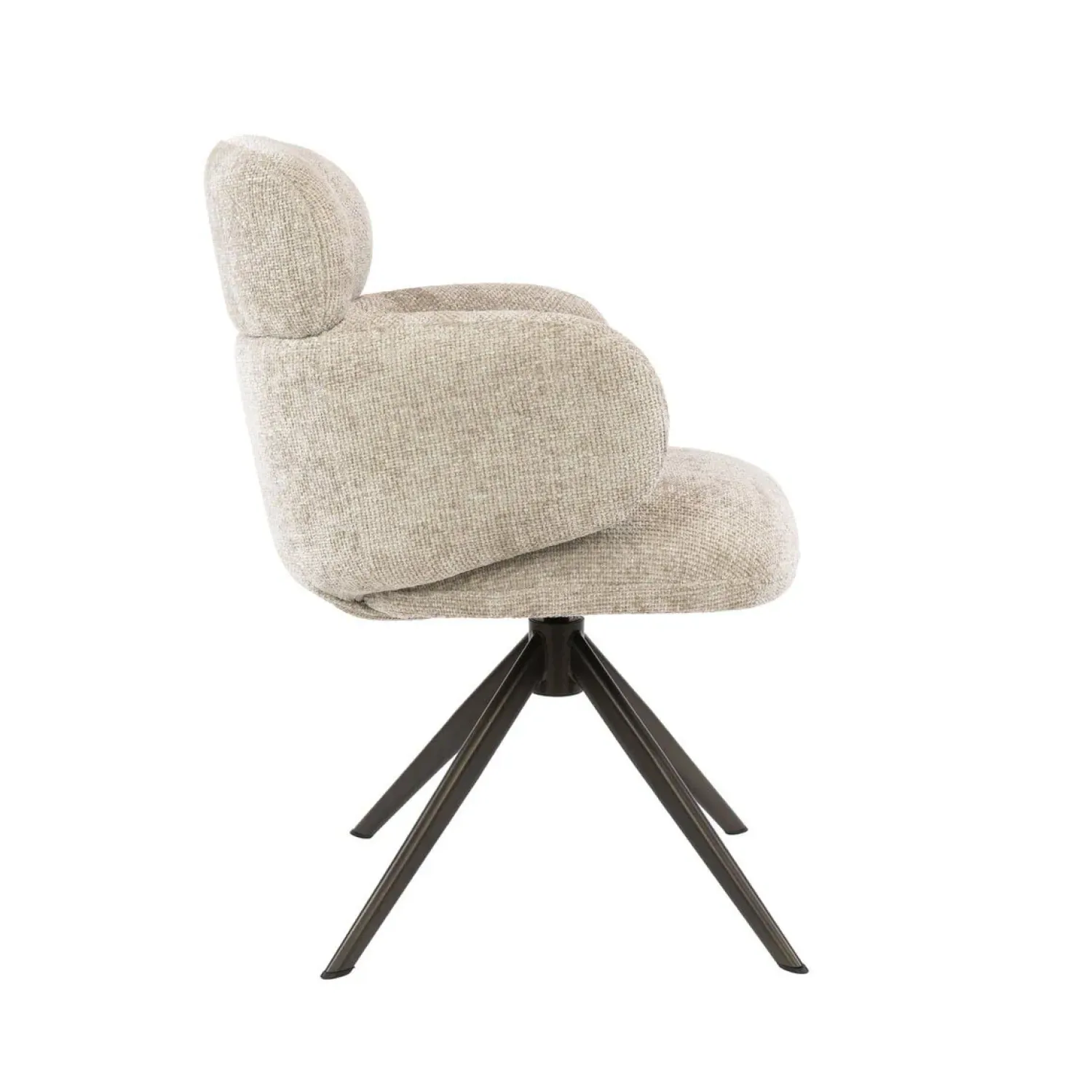 Kalfort Eetkamerstoelen|Federico Eetkamerstoel Hoven Zand-bruin