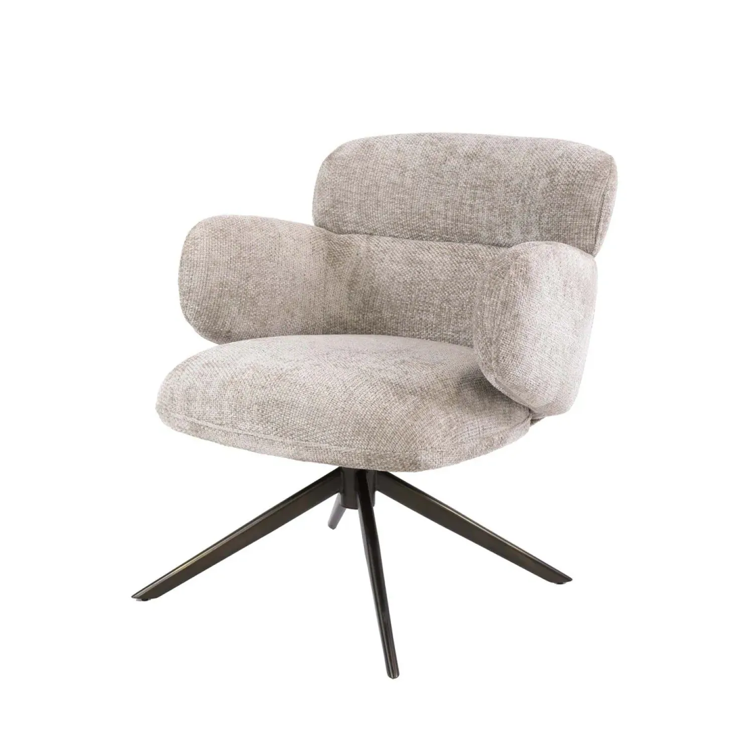 Kalfort Fauteuils|Federico Fauteuil Hoven Zand-bruin