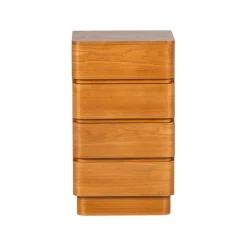 WOOOD Ladenkasten|Industriele Kasten|Fejo Ladekast 4 lades Naturel 40cm