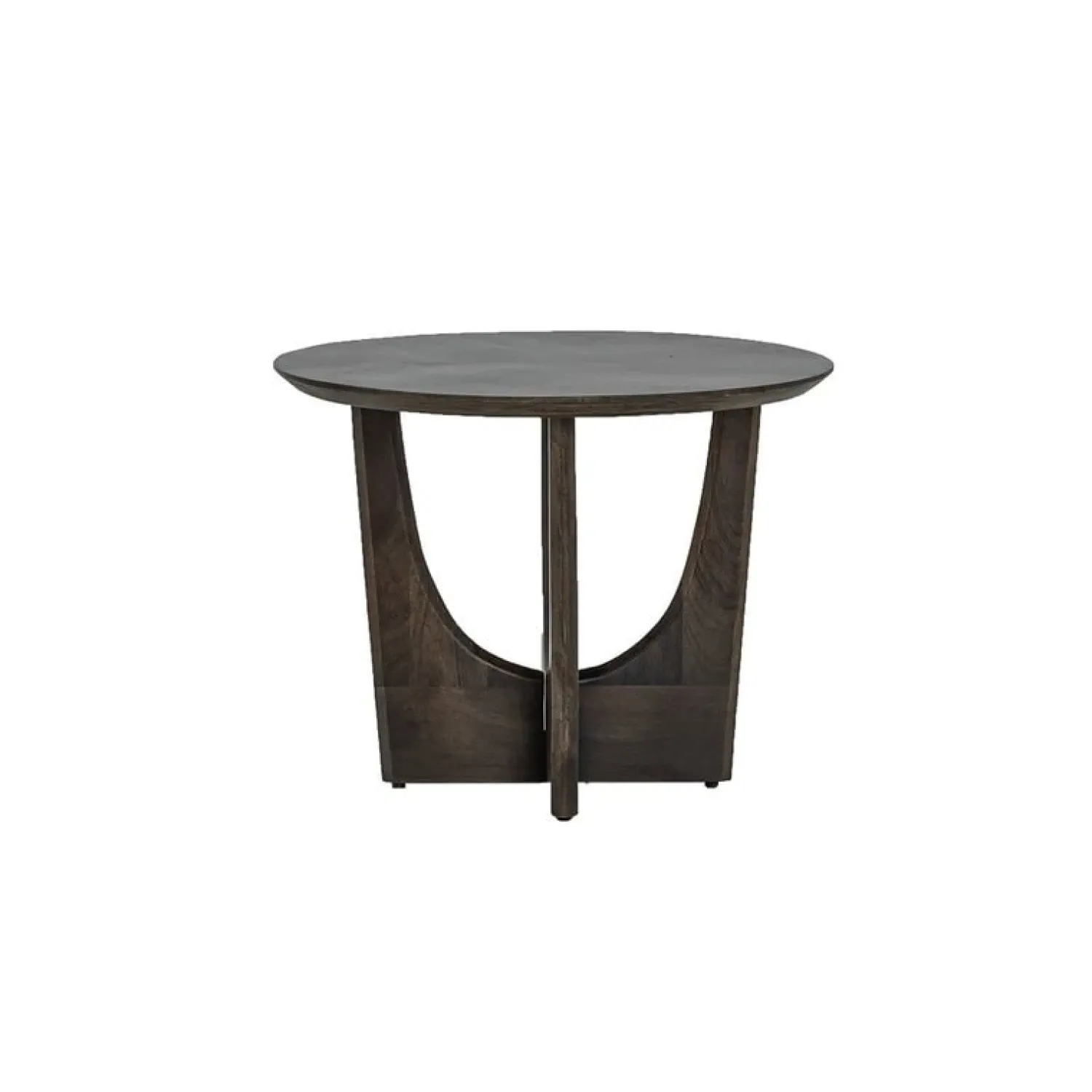 Tower living Salontafels|Fermo Salontafel rond mangohout olijfbruin 60cm