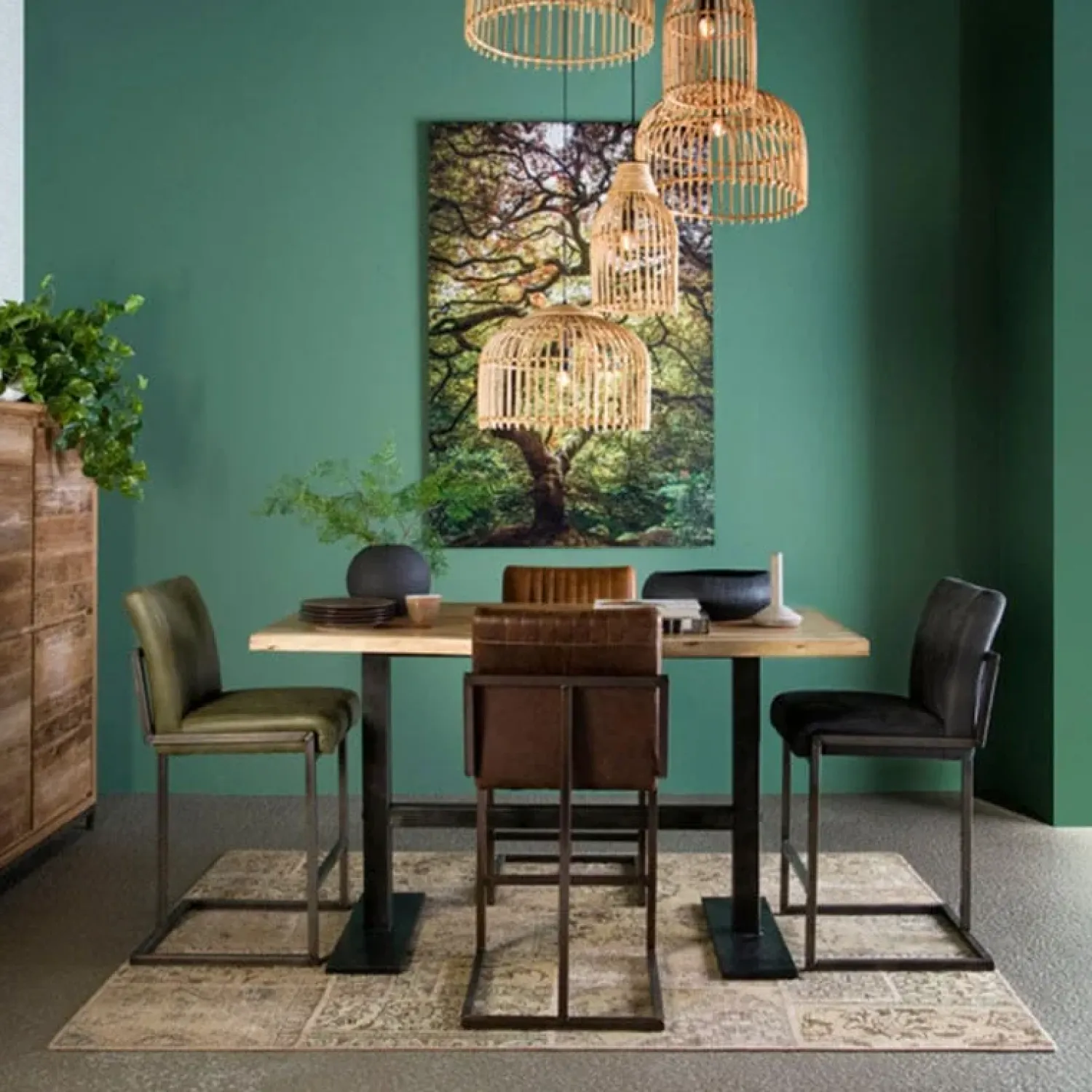 Tower living Barkrukken|Ferro barstoel Savannah Groen