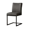 Tower living Eetkamerstoelen|Ferro Eetkamerstoel microvezel antraciet 47cm