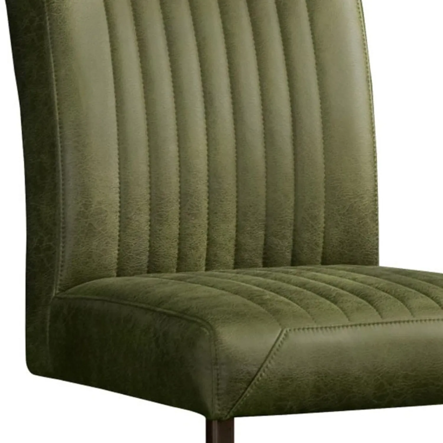 Tower living Eetkamerstoelen|Ferro Eetkamerstoel microvezel groen 47cm