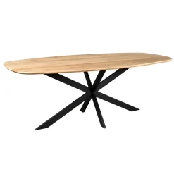 Furndea Eettafels|Ferry Eettafel Deens ovaal Naturel Eiken 240cm