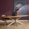 Furndea Eettafels|Ferry Eettafel Deens Ovaal Naturel Eiken met zand poot 280 cm