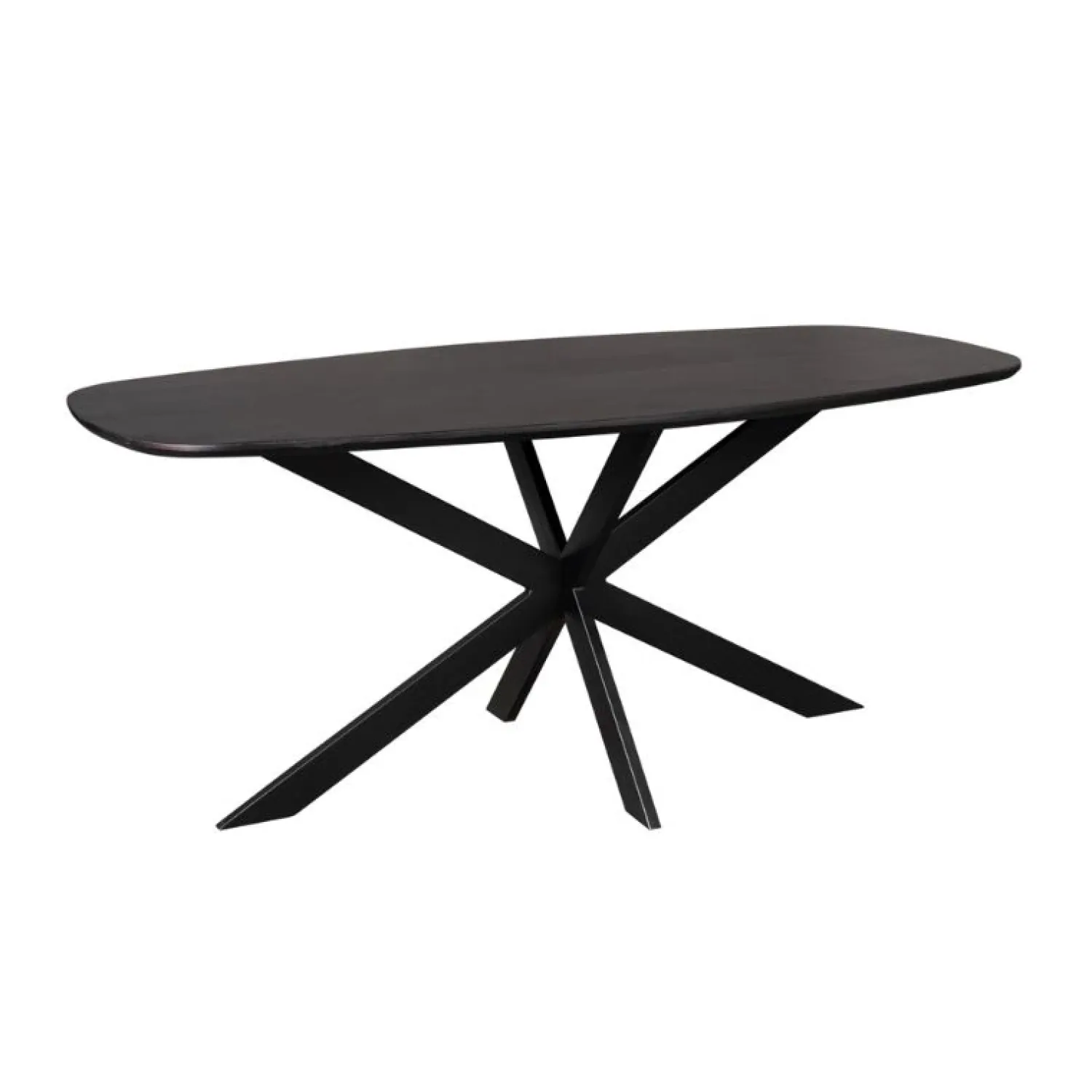 Furndea Eettafels|Ferry Eettafel Deens Ovaal Zwart Eiken 180 cm
