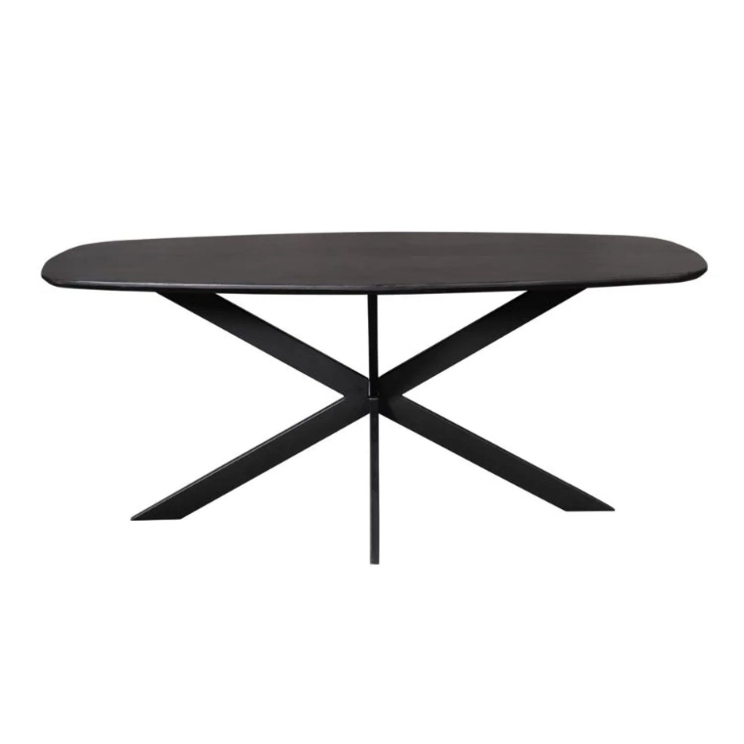 Furndea Eettafels|Ferry Eettafel Deens Ovaal Zwart Eiken 180 cm