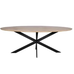 Furndea Eettafels|Ferry Eettafel Ovaal Naturel Eiken 180cm